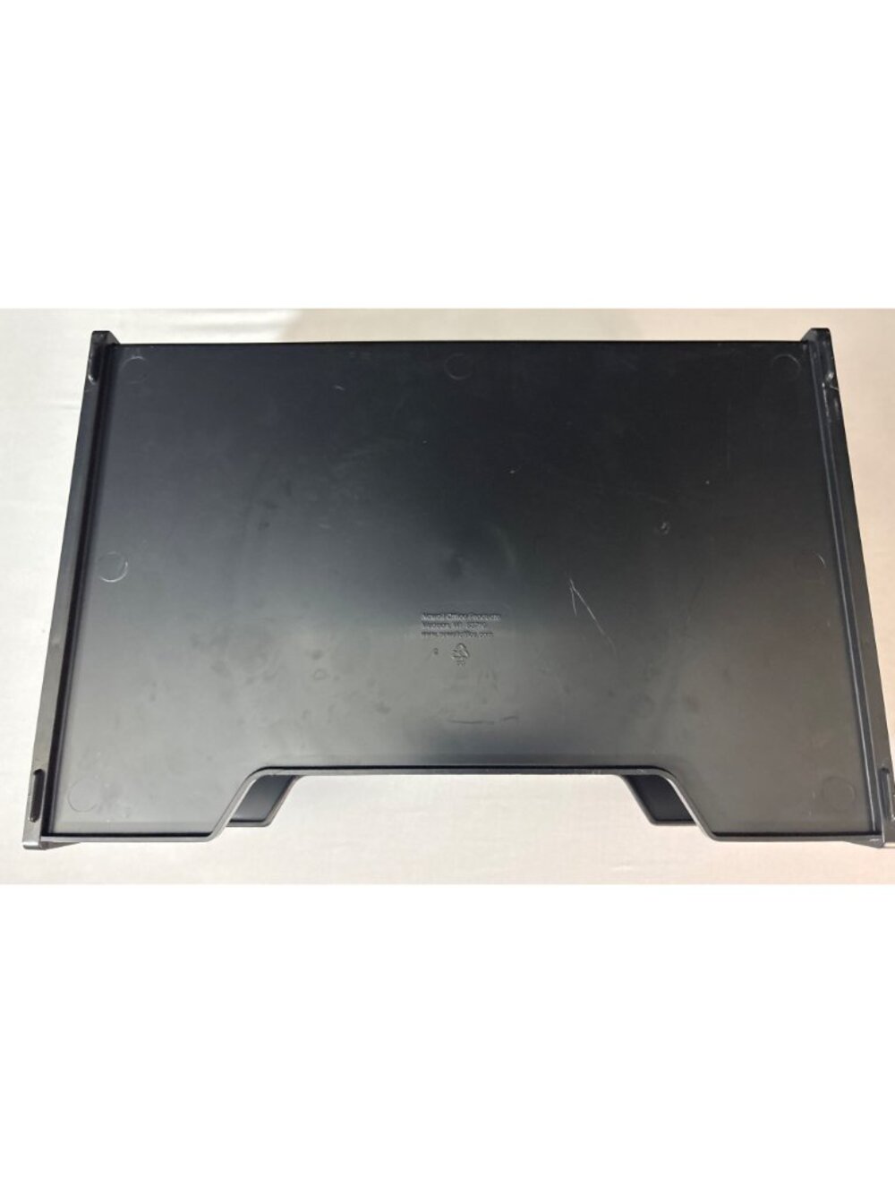 2 Stackable Black Plastic Letter Tray Organizer For Desk Or Office Supplies - Picture 6 of 7